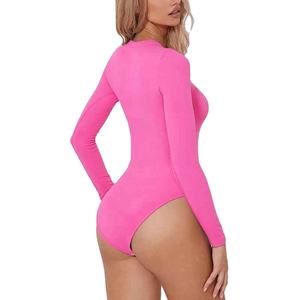 Body de Gimnasio de Manga Larga para Mujer, Personalizado por el Fabricante, Ligero, de Secado Rápido, de Una Pieza, de Alta Calidad, sin Costuras - Product Image 5