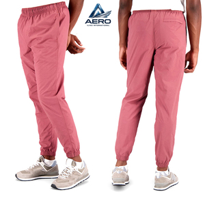 Pantalon de survêtement rose en coton pour homme, taille élastique, poches latérales, décontracté, pour l'automne, respirant, tricoté, pour le sport - Product Image 4