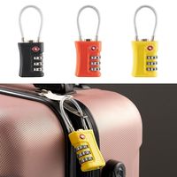 Cadenas à combinaison à 3 chiffres pour bagages, mini valise, cadenas de voyage TSA