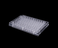 Plaque ELISA carrée transparente à 96 puits, 300 µl, fond plat, haute capacité d'adsorption, en PP, pour lecteur d'immunoanalyse, consommables de diagnostic de laboratoire Cotaus