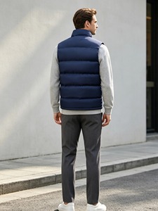 Chaleco Acolchado sin Mangas para Hombre, con Logotipo Personalizado del Fabricante, OEM, Unisex, para Exteriores, Chaleco de Invierno con Acabado Brillante - Product Image 2