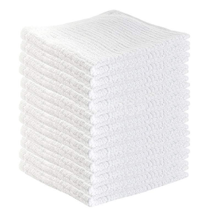 Serviettes de nettoyage commerciales pour cuisine, 100% coton côtelé, 16x19, 32oz, blanches blanchies, pour détaillants, de Asian Prod - Product Image 5