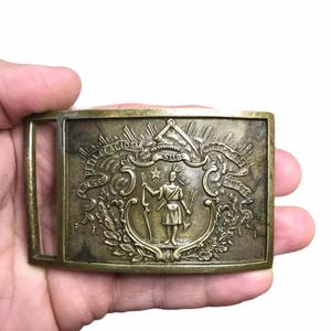 Plaque de ceinture de l'État de Caroline du Sud, objet de collection avec un motif en laiton moulé représentant un palmier et une boucle de ceinture - Product Image 4