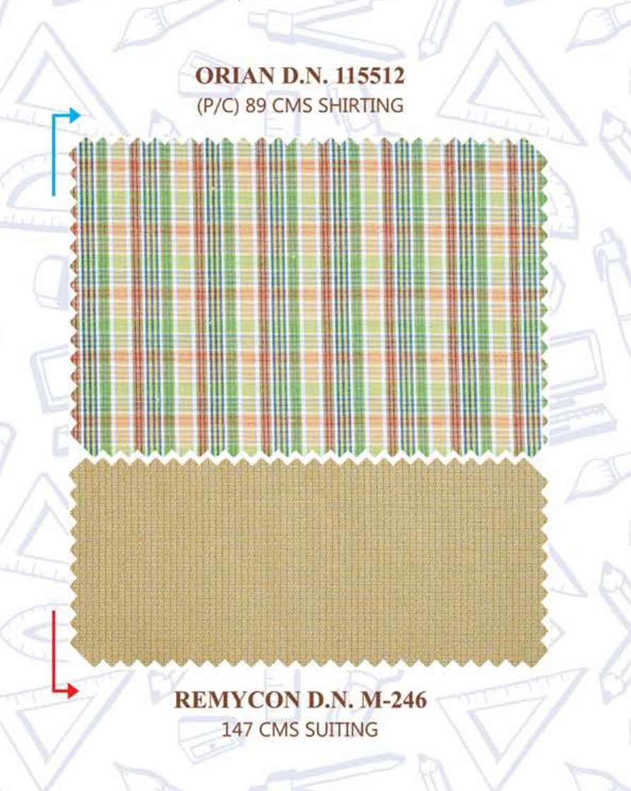 Vertical and Horizontal Polyester Cotton Twill Woven Wrinkle Resistant Plain Suiting Fabric for Girls Clothing Uniforms