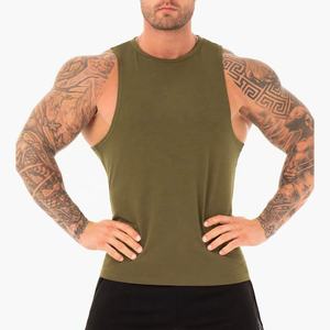 Prix usine 100% coton Gym débardeur logo personnalisé blanc T-shirt sans manches à séchage rapide respirant tricoté pour les hommes - Product Image 1