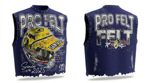 Nouveau design, vente en gros, t-shirt homme 100% coton, couleur unie, rivets, col rond, manches courtes, imprimé numérique, respirant, style hip-hop - Product Image 2