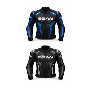 Best Quality Men Genuine Leather Breathable Formal Stand Collar Front Logo Motorbike <b>Racing</b> <b>Jacket</b> New Arrival Autumn - Product Image 1