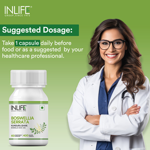 Capsules d'extrait de Boswellia Serrata, 60 capsules végétariennes avec acides boswelliques standardisés, complément alimentaire à base de plantes - Product Image 2
