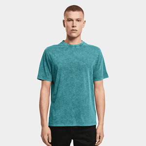 Camisetas de Hombre con Lavado Ácido a Precio de Mayoreo, con Logotipo Personalizado, 100% Algodón, Transpirables, de Alta Calidad, Largas, Servicio OEM Disponible - Product Image 3