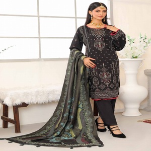 Gloriosa Mujer Hermosa 3 piezas Salwar Kameez Ready-Made Daily Party Wears Made Viscose Bin Hameed Vol Collection Indian - Product Image 3