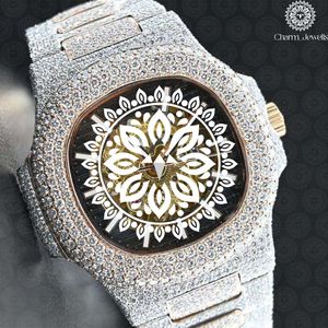 Reloj de Lujo Charm Jewells de Acero Inoxidable, Esfera de 40 mm, Correa de 20 mm, Cierre Oculto con Botón, Movimiento Mecánico, 10 Bar, para Hombre - Product Image 1