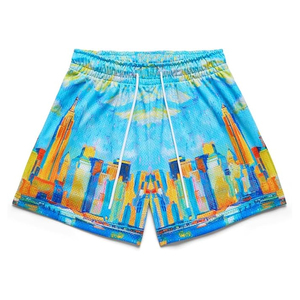 Mens Casual <b>Board</b> Shorts Print Lace Mesh 6Inch/9Inch Inseam 100% Polyester Breathable Eco-Friendly Quick Dry Drawstring Closure - Product Image 3