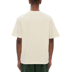Custom Cream T Shirt Heavyweight Cotton Oversized Drop Shoulder Men Vintage Plain cream <b>White</b> Streetwear <b>Tee</b> - Product Image 2