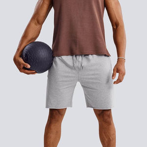 Shorts en maille pour hommes avec poches, taille élastiquée, tissu en maille 100% polyester pour un confort optimal, style athlétique, shorts en maille tendance - Product Image 1