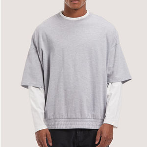 เสื้อยืดโอเวอร์ไซส์สไตล์เลเยอร์ แขนยาวลำลอง ใส่ได้ทุกวัน แฟชั่นทันสมัย แห้งเร็ว ระบายอากาศดี เหมาะสำหรับกิจกรรมกลางแจ้ง รับผลิตตามสั่ง ขายส่ง - Product Image 1