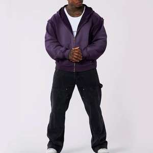 Sweat-shirt à capuche vintage pour homme, délavé à l'acide, style streetwear décontracté, en mélange de coton doux et confortable pour le quotidien - Product Image 5