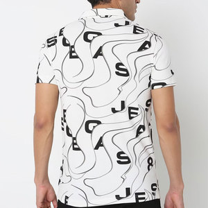 เสื้อกอล์ฟผู้ชายผ้าโพลีเอสเตอร์ 88% แอนเด็กซ์ 12% ระบายอากาศได้ดี น้ำหนักเบา แห้งเร็ว พิมพ์ลาย - Product Image 4