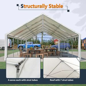 Carpa Resistente para Bodas y Fiestas de 20x40 Pies con Paredes Laterales Extraíbles y 3 Bolsas de Transporte, Gazebo con Toldo para Eventos Grandes al Aire Libre - Product Image 6