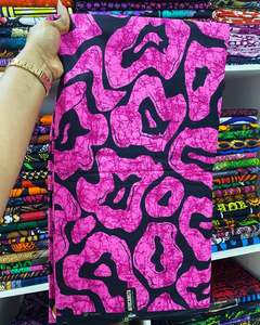 ผ้าฝ้ายพิมพ์ลายแอฟริกันแบบแอนการาคิเทงเก้ สำหรับการผลิตเสื้อผ้าแบรนด์ดัง บริการผลิตจำนวนมากแบบ OEM ODM ตามสั่ง - Product Image 4