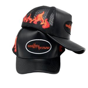 หมวกแก๊ปผ้าตาข่ายหนัง PU สำหรับทุกเพศหมวกตาข่ายสำหรับคนขับรถบรรทุกออกแบบได้ตามต้องการ - Product Image 2