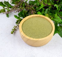 Polvo de Hoja de Tulsi Orgánico Premium 99% Puro, Secado al Aire Caliente, Grado Alimenticio, Extracto Herbal en Botella, Lata, Tambor, Alimento Saludable, Suministro a Granel