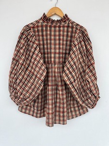 Chemisier à carreaux 100 % coton pour femme, haut à manches longues en gingham, décontracté, style bohème, ample, léger, pour l'été - Product Image 5