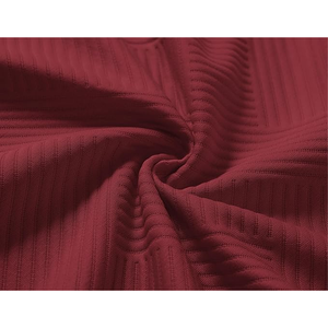 Men's <b>Red</b> Knitted Tracksuit Set Crew Neck Solid Color Casual Wear Breathable Autumn Season Spandex Cotton <b>Material</b> - Product Image 3