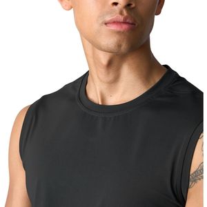 Custom Men Breathable Sleeveless Gym Shirt Wholesale OEM ODM Fitness Tank Quick Dry Athletic Workout <b>Top</b> Manufacturer - Product Image 5