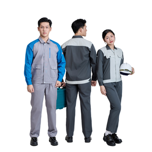 Vêtements de travail à manches longues, prix usine, pour électriciens, avec logo, ensembles pour soudeurs de chantier, uniformes OEM/ODM - Product Image 4