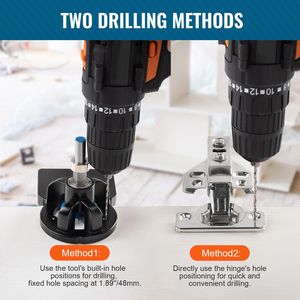 Dispositivo di Fissaggio per Cerniere Nascoste in Lega di Alluminio da 35mm per Bloccaggio Preciso e Fissaggio a Doppia Morsetto - Product Image 4