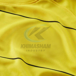 Camiseta de Fútbol Personalizada para Hombre, Manga Corta, Logotipo Frontal, Ropa Deportiva de Poliéster Transpirable de Alto Rendimiento - Product Image 3