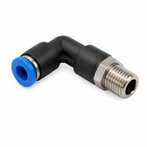 Raccord coudé rapide à filetage mâle pour tube d'air comprimé de type L, en alliages d'acier, fabriqué au Gujarat - Product Image 1