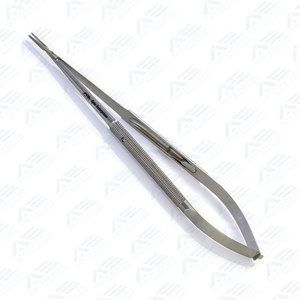 Portaagujas Jacobson Micro de acero inoxidable de 18,5 cm, mordazas rectas recubiertas de Tc de 7,25 pulgadas con mango redondo de bloqueo - Product Image 4