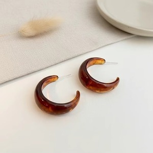Pendientes de Resina con Acabado Brillante en Forma Redonda, Regalos y Artesanías, Pendientes de Resina Hechos a Mano, Joyería de Moda - Product Image 4