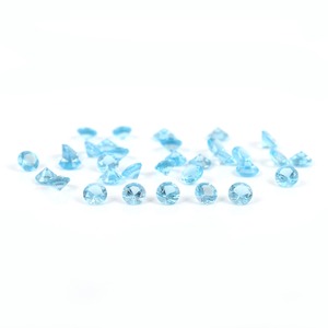 Topacio Azul Natural, Corte Brillante Redondo, Gema Suelta de Alta Calidad, 3MM, 0.15 Quilates, Valorada por Terceros, para Joyería - Product Image 1