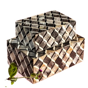 Boîte d'incrustation d'os faite à la main de luxe Inde Artisan Crafted Custom Design Parfait pour l'organisation de bijoux et la présentation de cadeaux - Product Image 1