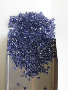 Iolite naturelle 2,25 mm, taille carrée à facettes, pierres précieuses de qualité supérieure avec effets pleochroïques pour la fabrication de bijoux - Product Image 2