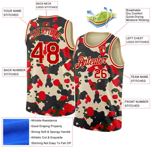 Maillot de basket sans manches personnalisé, confortable, respirant, imprimé, anti-UV, à séchage rapide, haute qualité à prix abordable - Product Image 2