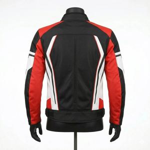 Chaqueta de Motocicleta de Invierno Personalizada con Bordado, Cortavientos, de Cuero, Estilo Urbano, Corta, Unisex - Product Image 3