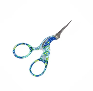 กรรไกรตัดด้ายเย็บผ้าสแตนเลสอย่างดี ขนาดเล็ก สไตล์วินเทจคลาสสิก พร้อมกรรไกรปักผ้าเคลือบสี - Product Image 5