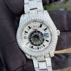 Reloj de Lujo para Hombre, Splendid Gift Jewelry, Esfera de Cristal de Zafiro, Números Romanos, Correa de Acero Inoxidable, Movimiento de Cuarzo ETA, Día/ Fecha - Product Image 3