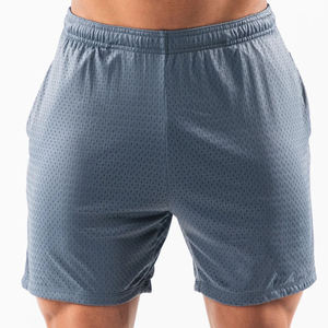Shorts de sport unisexe en polyester et maille de haute qualité pour hommes 2026 – Personnalisation du logo et fabrication OEM – Tissu en toile anti-plis pour entraînement et usage décontracté - Product Image 4