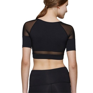 เสื้อกล้ามครอปตาข่ายลำลองสำหรับผู้หญิง ขายส่ง รับทำโลโก้ ผ้าโพลีเอสเตอร์ 100% แห้งเร็ว ระบายอากาศดี เป็นมิตรกับสิ่งแวดล้อม เสื้อผ้าออกกำลังกาย ปี 2025 - Product Image 4