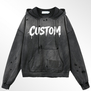 เสื้อฮู้ดดี้ Glory Custom Sun Fade ทรงหลวมแบบดรอปโชว์เดอร์ คุณภาพพรีเมียม ผ้าฝ้าย 100% ทรงครอปโอเวอร์ไซส์ รับผลิตแบบ OEM ขายส่ง - Product Image 6