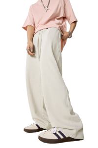 กางเกงสเวตแพนท์ทรงตรงสไตล์ไฮสตรีท พิมพ์โลโก้ได้ตามต้องการ ทรงหลวม สตรีทแวร์ กางเกงลำลองสำหรับผู้ชาย - Product Image 2