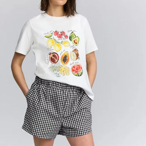 Ensemble t-shirt et short personnalisé avec logo, style streetwear décontracté pour femmes, vente en gros, fabriqué au Pakistan - Product Image 1