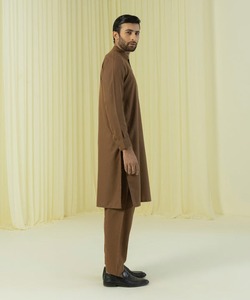 Shalwar Kameez Moderno para Hombre, Tela de Mezcla de Algodón Premium, Prenda Tradicional, Ajuste Cómodo para Reuniones Familiares - Product Image 5
