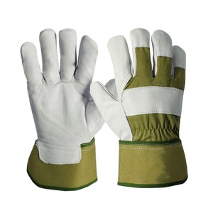 Gants de travail en cuir de vachette grainé résistant à la chaleur de qualité supérieure, doux et confortables, gants de jardinage, design de logo personnalisé - Product Image 6