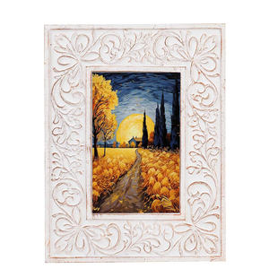 Cadre photo en bois décoratif, cadre photo en bois naturel classique rustique pour la maison, le bureau, le salon, la chambre à coucher, décoration de table - Product Image 1