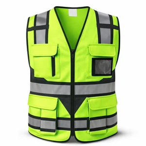 Chaleco de Seguridad Reflectante Personalizado AIRO INDUSTRIES, Venta al por Mayor de Fábrica, Alta Visibilidad, Impermeable, Transpirable, Uniforme de Poliéster/Algodón - Product Image 1